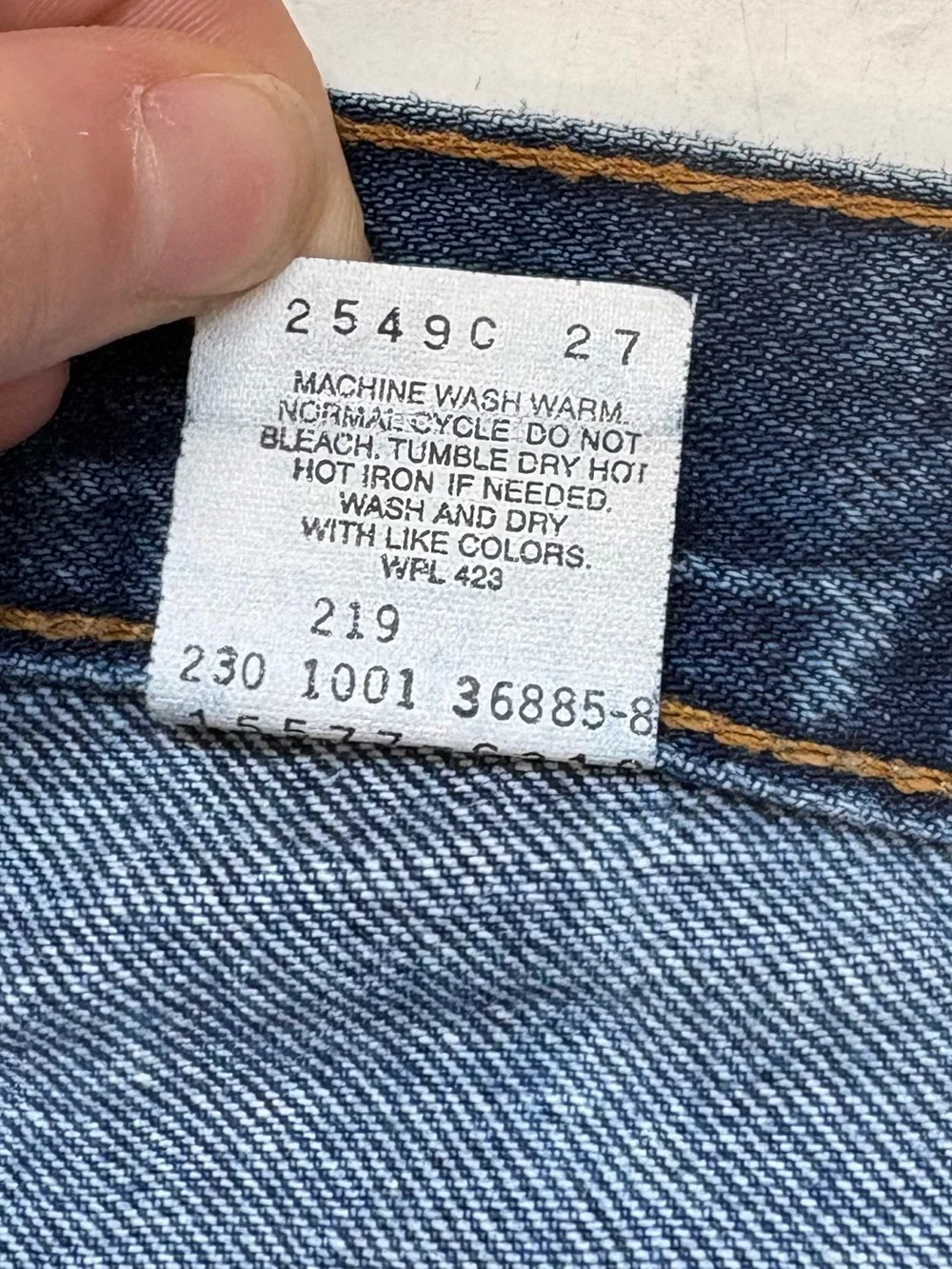 Vintage Y2K Levi’s 577 Size 14 Lower Rise Loose Fit Dark Wash Jeans 2000s Denim